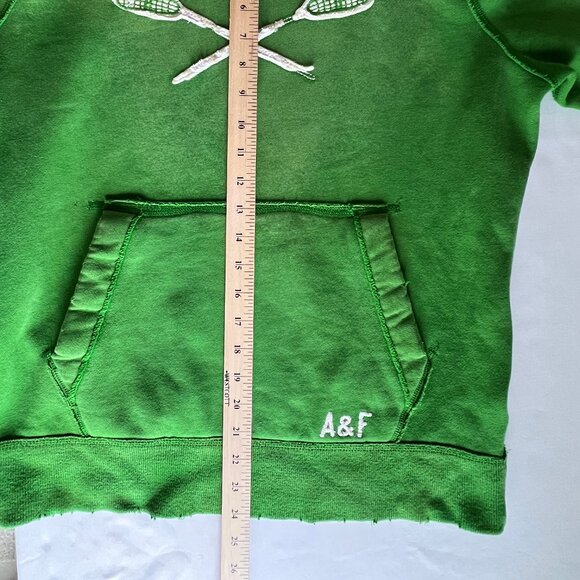 Abercrombie and Fitch Hoodie, Muscle, Green, 18 Lacrosse, XL, EC! - Picture 14 of 14
